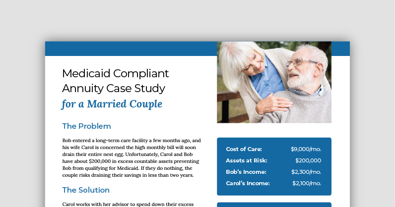 MCA Married Couple Case Study Consumer Flyer