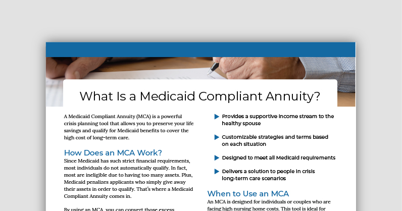 What Is an MCA? Consumer Flyer