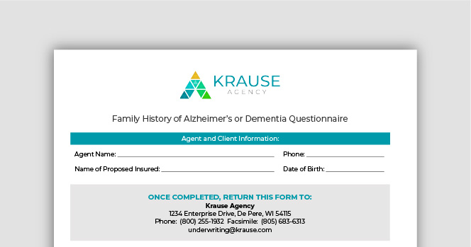 Family History of Dementia Questionnaire